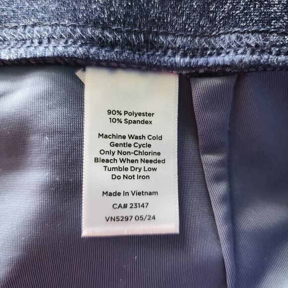 Talbots Blue Velvet Pull Up Stretch Joggers Straight Leg Size L - Picture 5 of 5